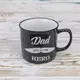 Кружка для папы Папа ты мой герой - Dad you're my hero 400 мл 12739 (графит)