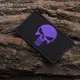 Набор шевронов 2 шт с липучкой Punisher Череп Карателя фиолетовый 5х8 см вышитый патч нашивка шеврон Каратель