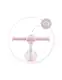 Беговел каталка детский четырехколесный MoMi TOBIS Pink со светом и мыльными пузырями для девочки от 2 лет