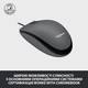 Мышь компьютерная проводная Logitech M100 Black L910-006652 черная
