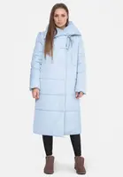 Куртка женская голубая удлиненная код П333 XL