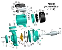 Насос відцентровий 1.1кВт Hmax 20.2м Qmax 500л/хв 2" LEO 3.0 775288