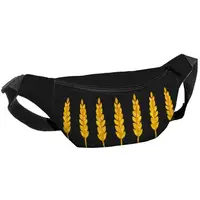 Сумка-бананка Bumbag унисекс на пояс и через плечо Колоски 27x16 см