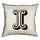Подушка с мешковины Letter I 45x45 см (45PHB_ABC017_WH)