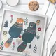 Поднос квадратный с дерева Кохання 30x30x4 см (PDN_19M012_WH)