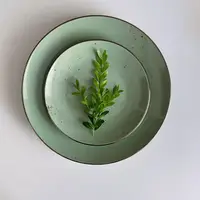 Столовий сервіз Ardesto Bagheria Pastel Green 18 предметів 6 персон