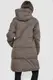 Пуховик женский удлиненный, цвет коричневый, 243R2322