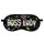 Маска для сна с принтом, дорожная повязка для глаз, бархат Boss lady 18,5×8,5 см