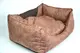 Лежак прямоугольный 304080 Zoobaza – коричневый, 70х100х25