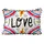 Подушка из мешковины с помпонами Love fire 45x32 см (43PHBP_22L001)