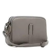 Женская кожаная сумка Borsa Leather K188084gr-gray