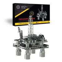 Коллекционная модель-конструктор Metal Time Treasure Finder механическая нефтяная платформа MT008