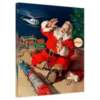 Картина на холсте Санта с Coca-Cola 40x50 см (H4050_15NG013)