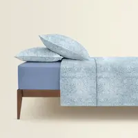 Двоспальна постільна білизна з простирадлом на резинці FLORAL BREEZE CS3