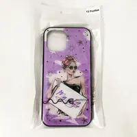 Чехол на Apple Iphone 12 Pro Max девушка в очках. Цвет фиолетовый