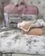 Постельное белье евро с летним одеялом из муслина и с простынью на резинке Koloco Print 11 21116 200х230 см