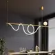 Люстра светодиодная потолочная LED светильник для квартиры на потолок лэд 27151 Латунь 40-122х30х180 см.