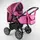 Коляска для детей классическая Karina. Burgundy and Pink (86786)
