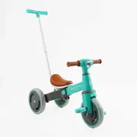 Детский трехколесный велосипед Best Trike LB-360 колеса EVA нейлоновая рама. Turquoise and Grey (176345)