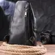 Мужская сумка через плечо из натуральной кожи 21284 Vintage Черная