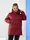 Куртка женская зимняя бордовая код П837 4XL