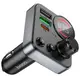 Адаптер автомобильный HOCO Alegria dual port car BT FM transmitter E86 |2USB/Type-C, 48W/3A, PD/QC|