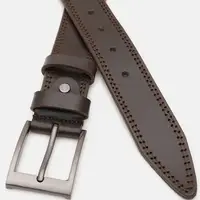 Чоловічий шкіряний ремінь Borsa Leather V1115FX12-brown