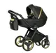 Коляска 2 в 1 Verdi Mirage Soft gold II, чорний/золото