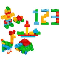 Конструктор Mini Blocks Tigres, 150 элементов, сумка на молнии. Multicolor (153181)