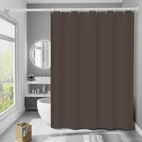 Шторка для ванны из полиэстера водонепроницаемая Bathlux 180x180 см с кольцами, занавеска для ванной комнаты