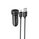 Адаптер автомобильный HOCO Micro USB Cable Level dual port car charger Z49 |2USB, 12W, 2.4A|