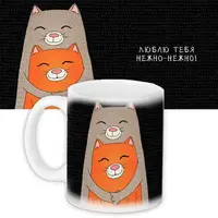 Кружка с принтом Люблю тебя нежно-нежно! 330 мл KR_SAN028