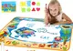 Игровой водный коврик для рисования водой с трафаретами Aqua Magic Mat