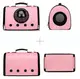 Сумка с иллюминатором для переноски кошек и собак 41x29x25 см CosmoPet CP-18 Pink