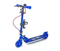 Двухколесный самокат Scale Sports SS-31, складной, ручной тормоз, Led-фонарик. Dark Blue (1411298538)