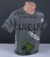 Мужская футболка тёмно-серая Турция 56156 2XL