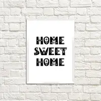 Постер в рамке Home sweet home 15x21 см (WMT5_19NG019_WH)