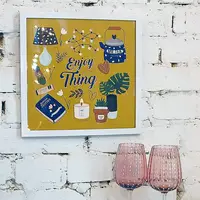Постер в рамке Enjoy the little thing 30x30 см (WKMT_21NG008_WH)