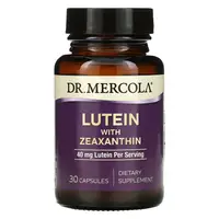 Натуральная добавка Dr. Mercola Lutein with Zeaxanthin, 30 капсул