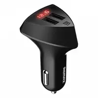 Автомобільний зарядний пристрій Remax Aliens RCC-208 2*USB LCD black