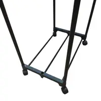 Стійка-вішалка для одягу та взуття в вбиральню Double Pole Clothes Horse Mini Чорна