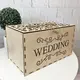 Деревянная свадебная коробка для денег «Wedding»