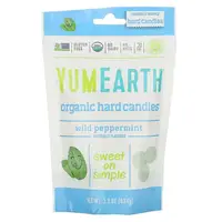 Заменитель питания YumEarth Organic Hard Candies (леденецы), 93.5 грамм Дикая мята