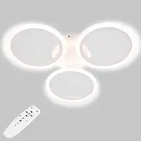 Стельова LED люстра, світлодіодний світильник Sunlight білий 6326/3S