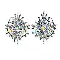 Наклейки кристаллы для груди Crystals 1 8494 18х11.5 см