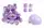 Комплект роликов с защитой SC-118 М Best Roller колеса PU светящиеся. Violet (размер 35-38) (186962)