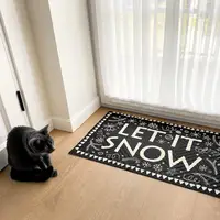 Килимок придверний з принтом Let it snow 45x75x0,4 см