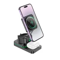 Зарядка Qi Hoco Consuelo folding 3-in-1 wireless fast charger CQ10 |15W|