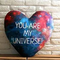 Подушка сердце XXL You are my universe! 57x57 см (6PS_15L036)