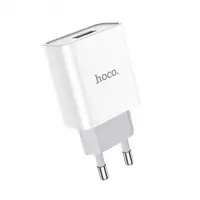Зарядний пристрій HOCO C81A Asombroso два USB-порти Type-C зі знімним кабелем Білий